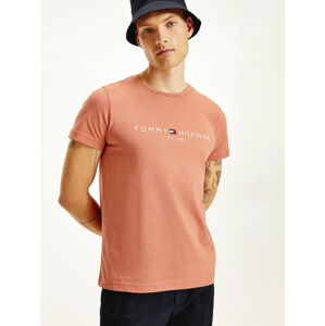 Tommy Hilfiger pánské starorůžové tričko - M (SM8)